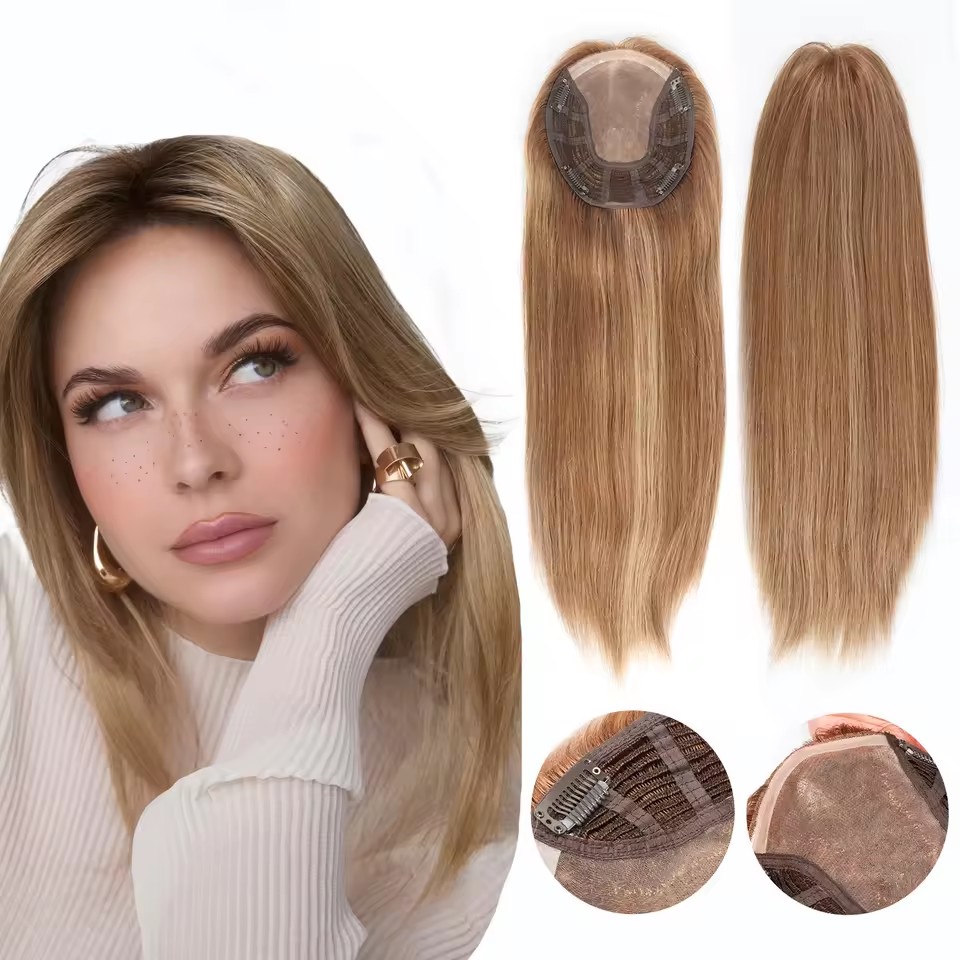 mono top hair topper – natural volume solution for white women mono top hair topper – natural volume solution for white women