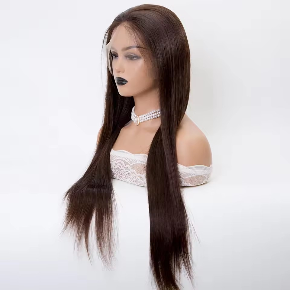 silk base 4×4 full lace wig – long length brown color custom human hair silk base 4×4 full lace wig – long length brown color custom human hair
