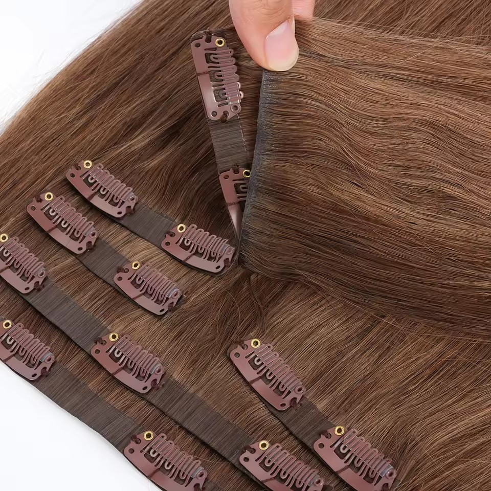 5 inject clip hair extension injection clip #darkest brown (copy)