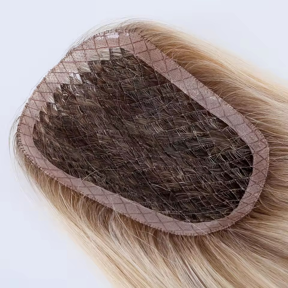 fish net jewish hair topper with pu perimeter – custom european human hair fish net jewish hair topper with pu perimeter – custom european human hair