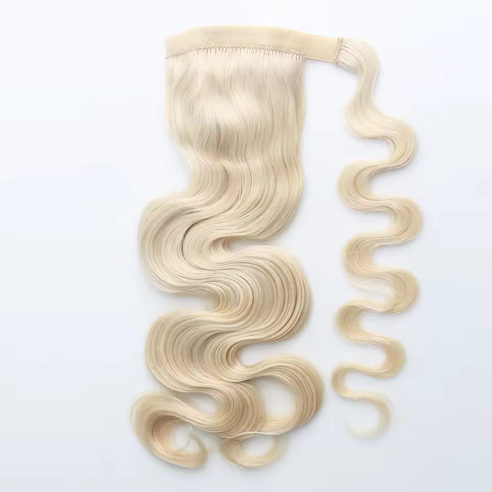 1 ponytail double drawn chinese virgin hair extension clip in luxury high quality (copy)