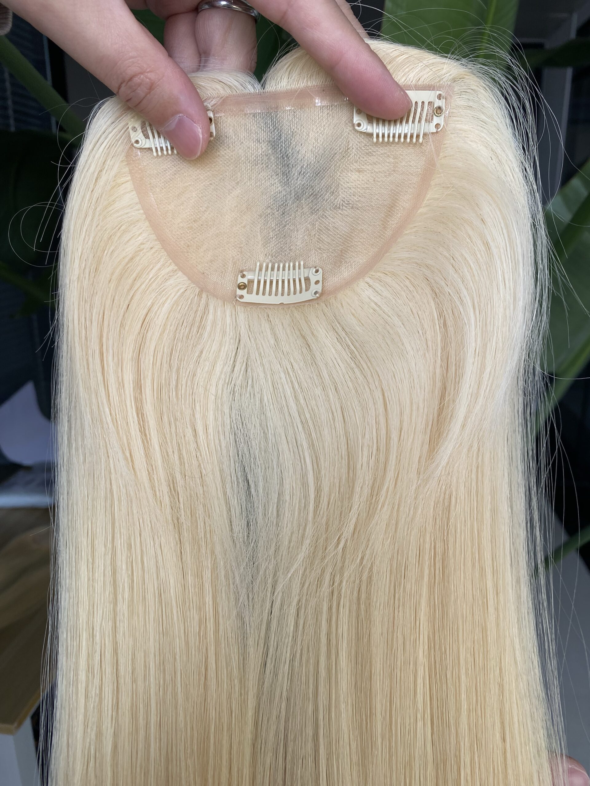 1 8x8 silk top+wefted dark brown clip in hair topper (copy) 1 8x8 silk top+wefted dark brown clip in hair topper (copy)