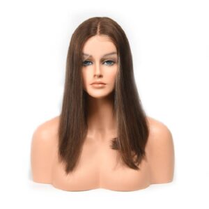 1 jewish wig 100% european hair 4"x4" silk top 150% density single knoted (copy)
