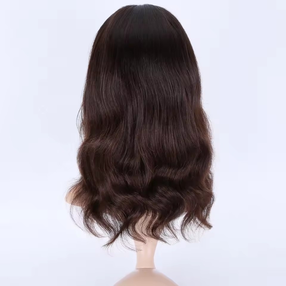 1 european human hair wig wholesale double drawn virgin hair jewish wigs natural brown color silk top wig 1 european human hair wig wholesale double drawn virgin hair jewish wigs natural brown color silk top wig