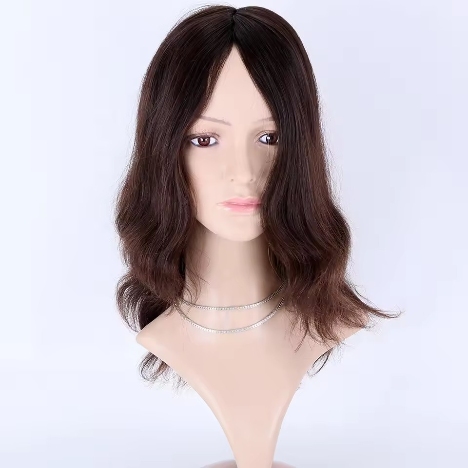 1 european human hair wig wholesale double drawn virgin hair jewish wigs natural brown color silk top wig 1 european human hair wig wholesale double drawn virgin hair jewish wigs natural brown color silk top wig