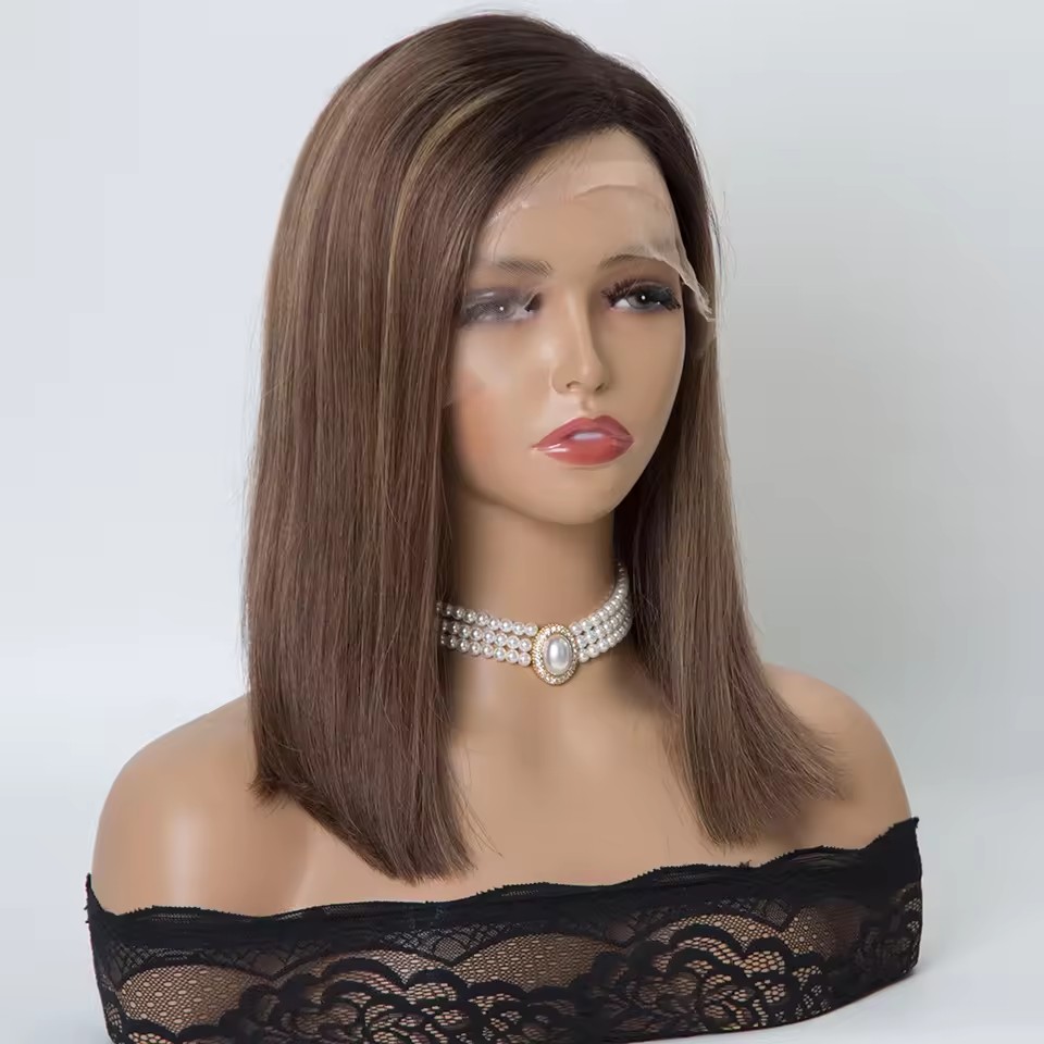 1 new arrival short brown balayage color mono top european hair medical wigs for women (copy) 1 new arrival short brown balayage color mono top european hair medical wigs for women (copy)