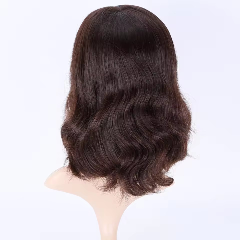 1 european human hair wig wholesale double drawn virgin hair jewish wigs natural brown color silk top wig 1 european human hair wig wholesale double drawn virgin hair jewish wigs natural brown color silk top wig
