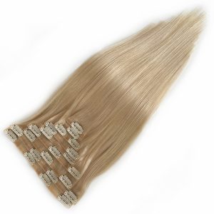 1 ready to ship seamless pu clip ins 0.8cm*4cm 9pieces 120gram per set virgin remy double drawn hair extensions (copy)